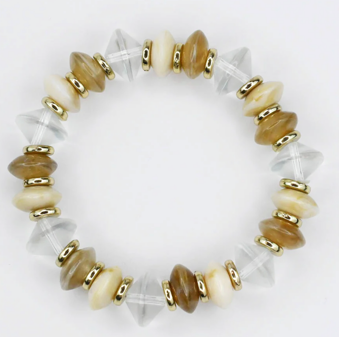 Cream Pop Beaded Bracelet