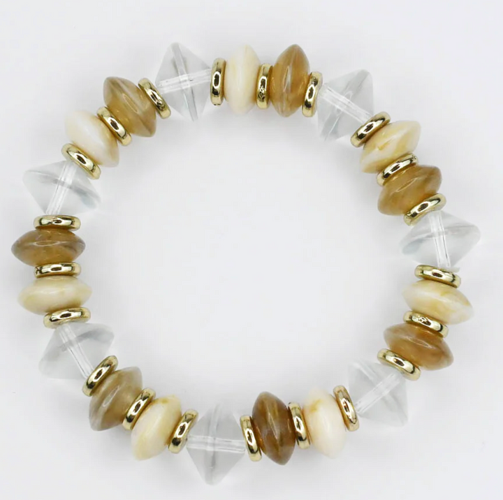 Cream Pop Beaded Bracelet