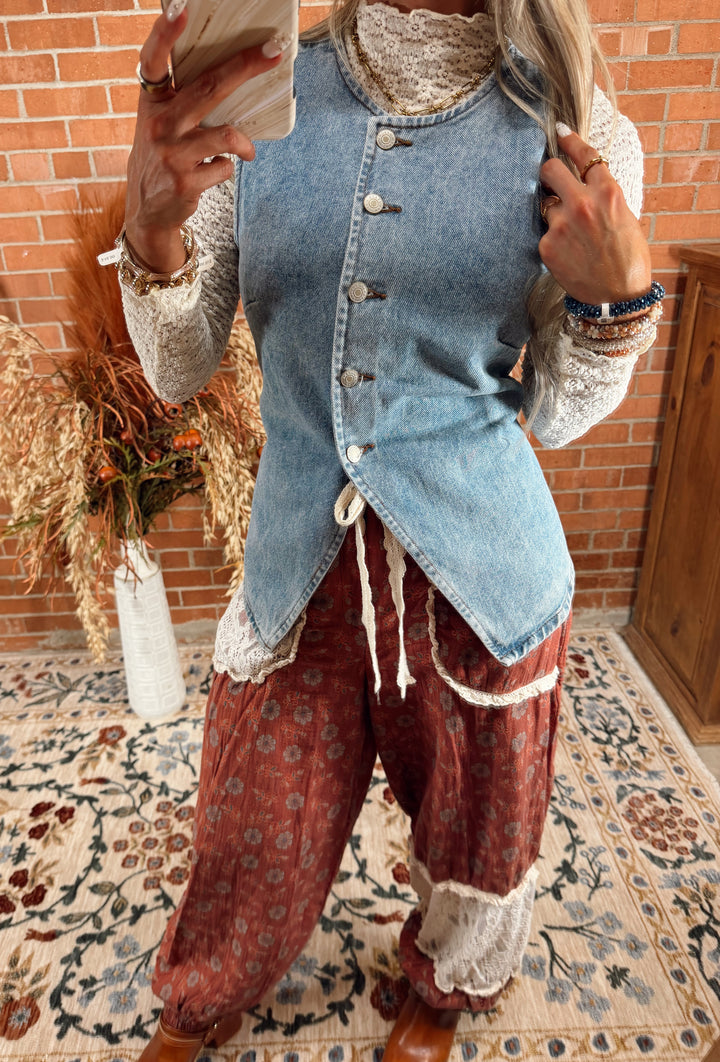 Harper Button Vest
