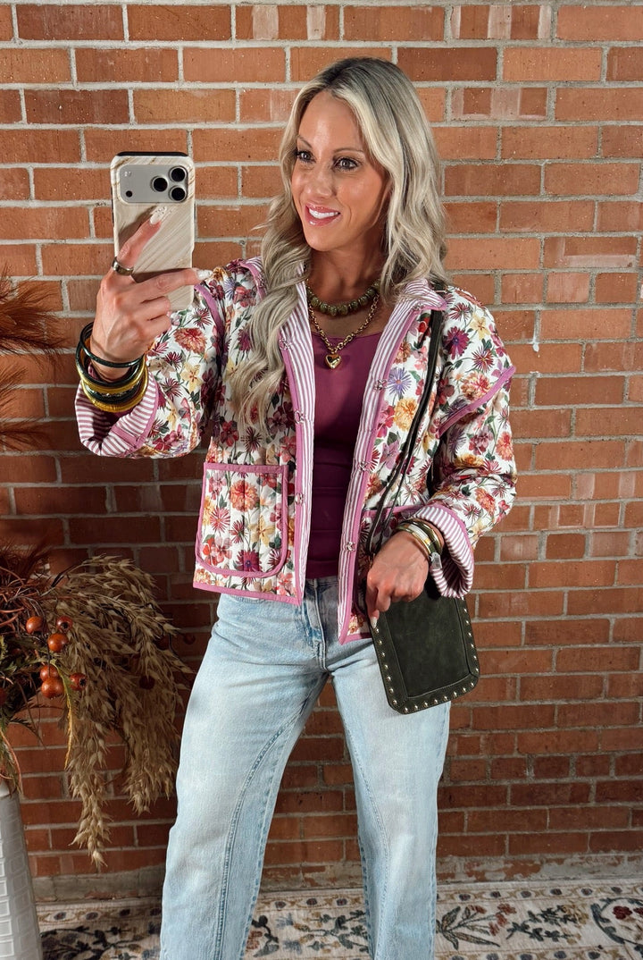 Floral Fields Quilted Jacket