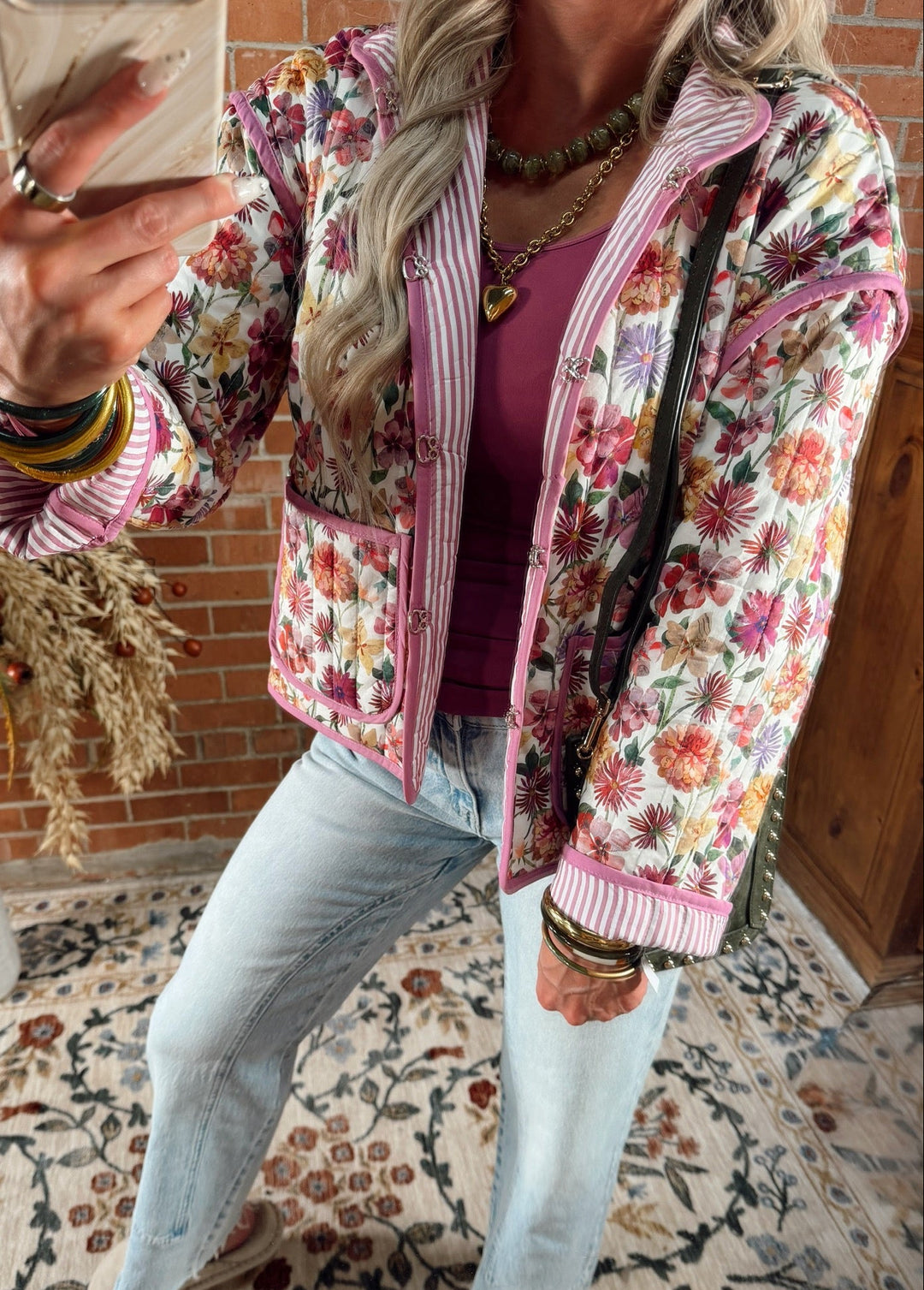 Floral Fields Quilted Jacket