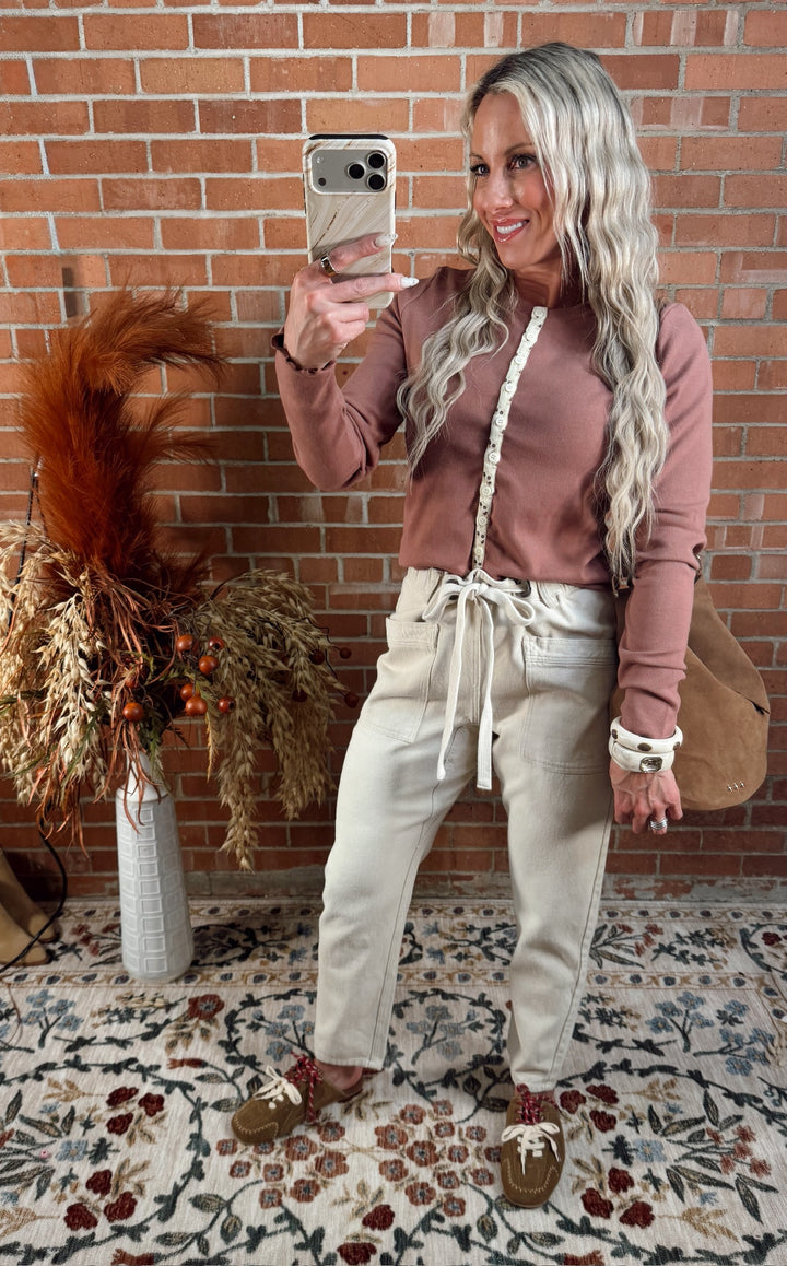 Floral Garden Button Up Top