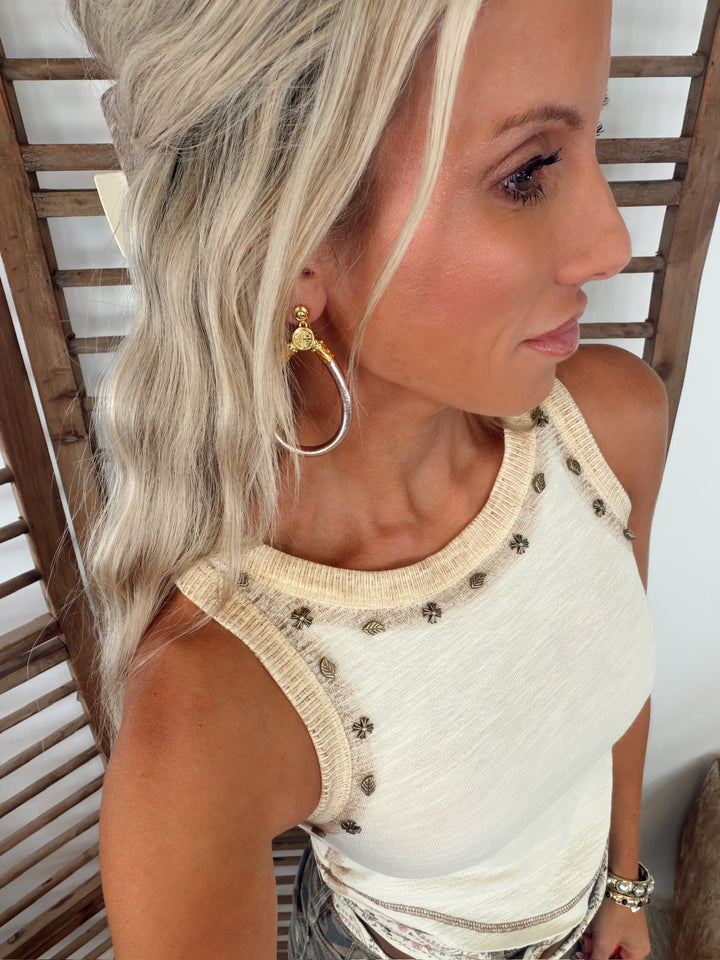 Subtle Statement Stud Tank