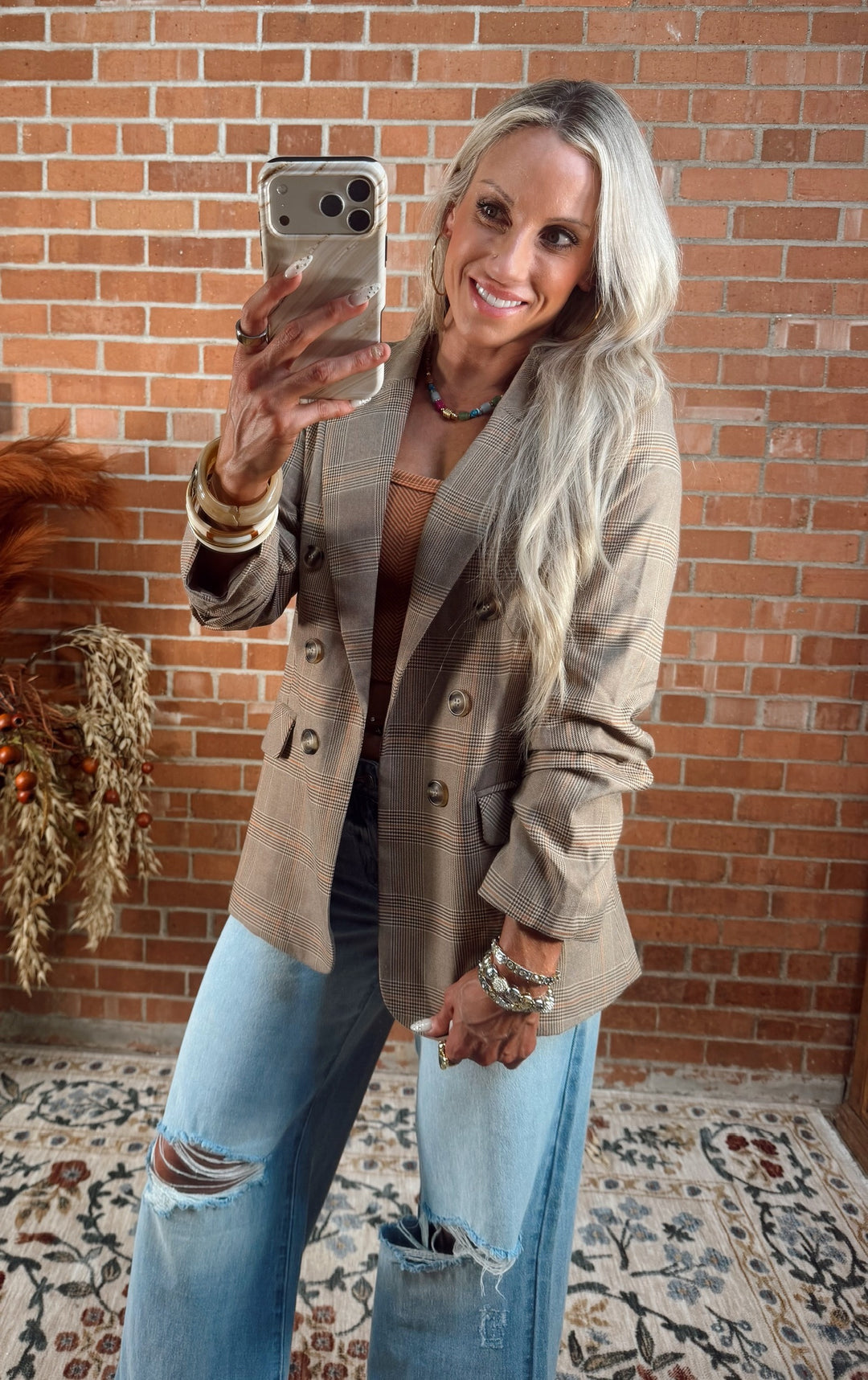 Runway Is Yours Plaid Blazer