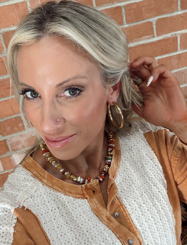 The Bold & Gold Classic Hoop Earrings
