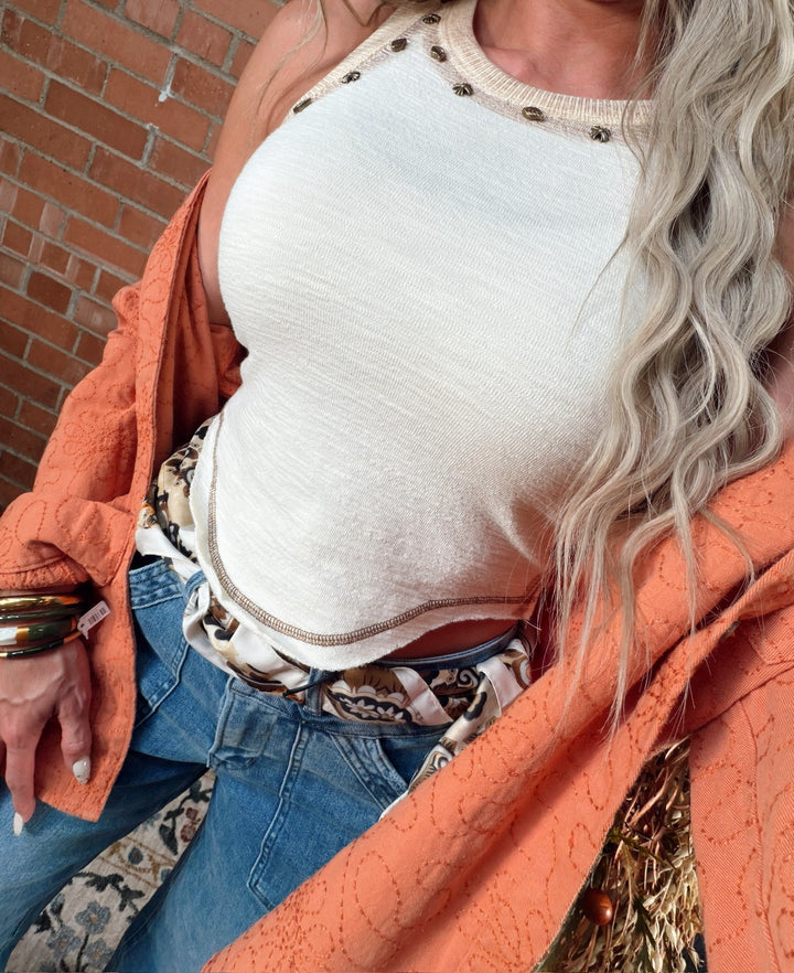 Subtle Statement Stud Tank
