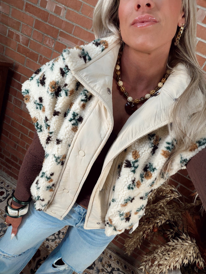 Frosted Meadow Sherpa Vest