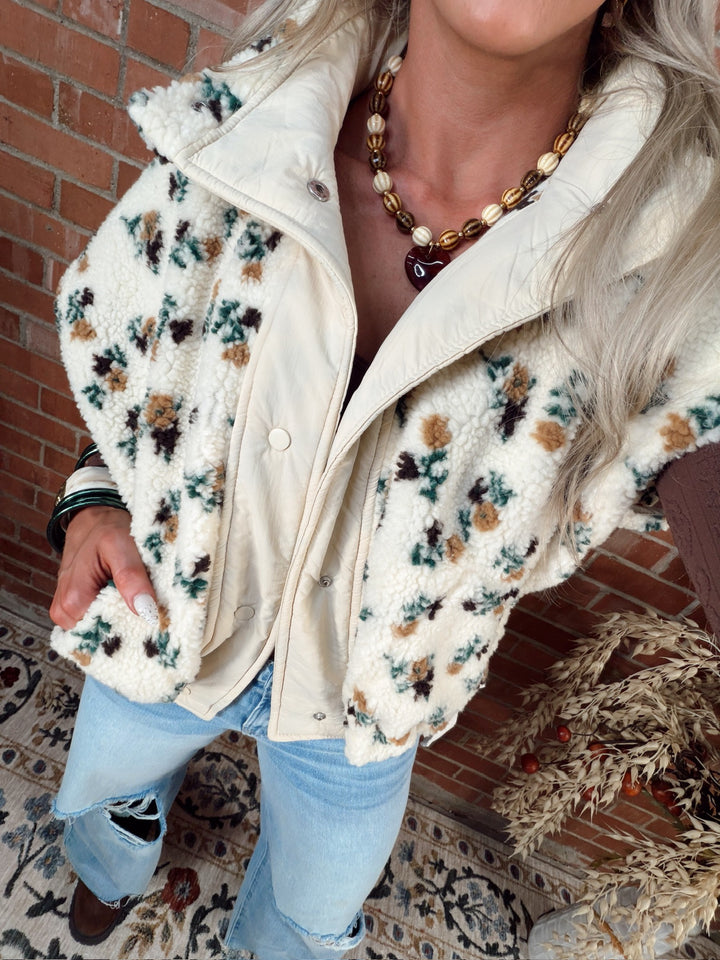Frosted Meadow Sherpa Vest