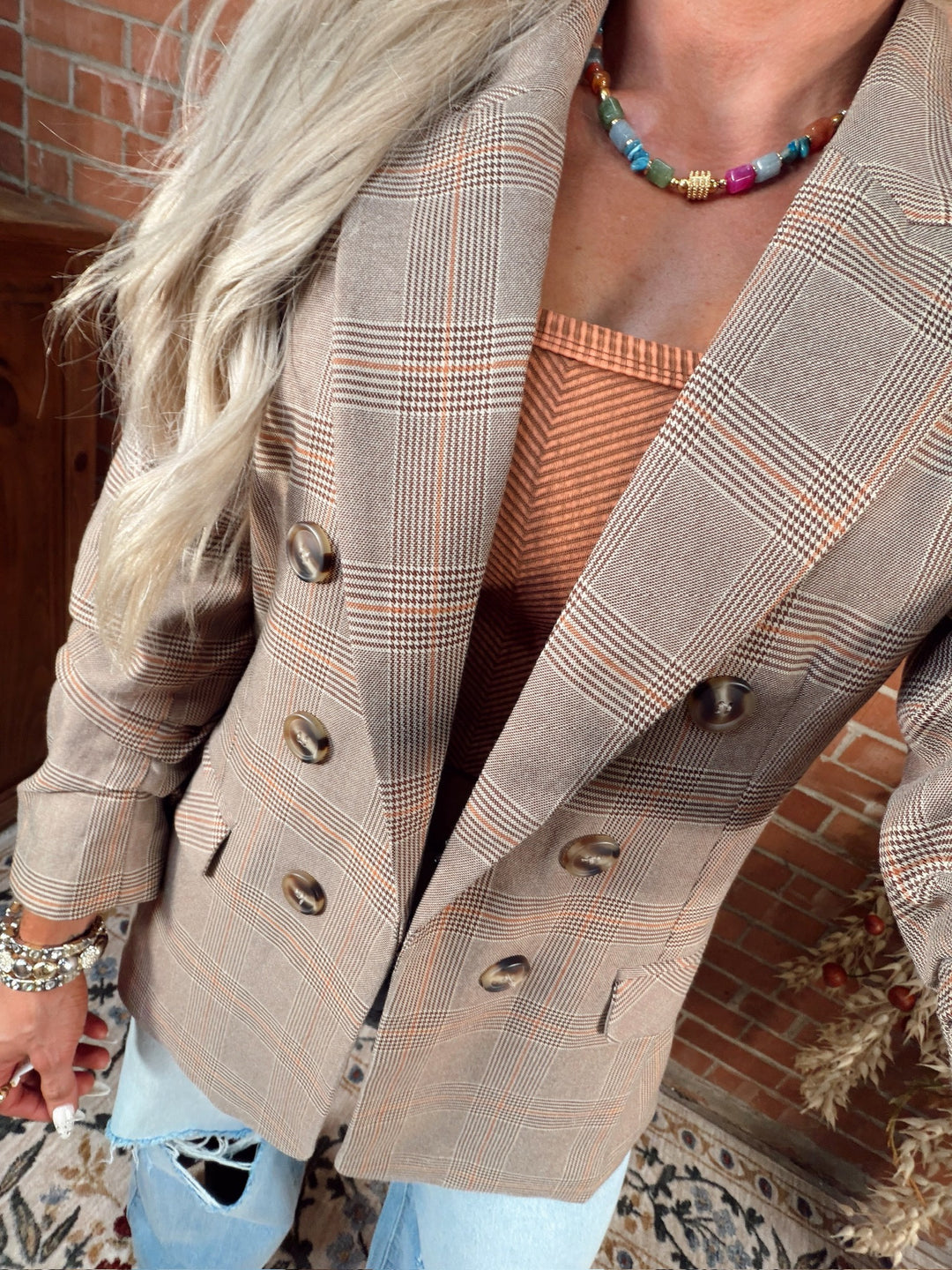 Runway Is Yours Plaid Blazer