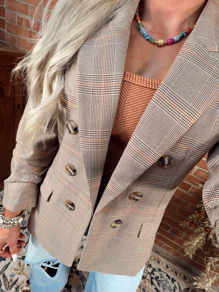 Runway Is Yours Plaid Blazer