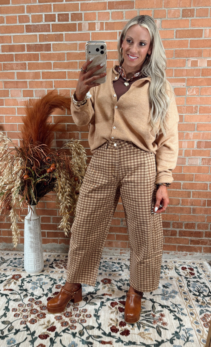 The Coffeehouse Check Pants