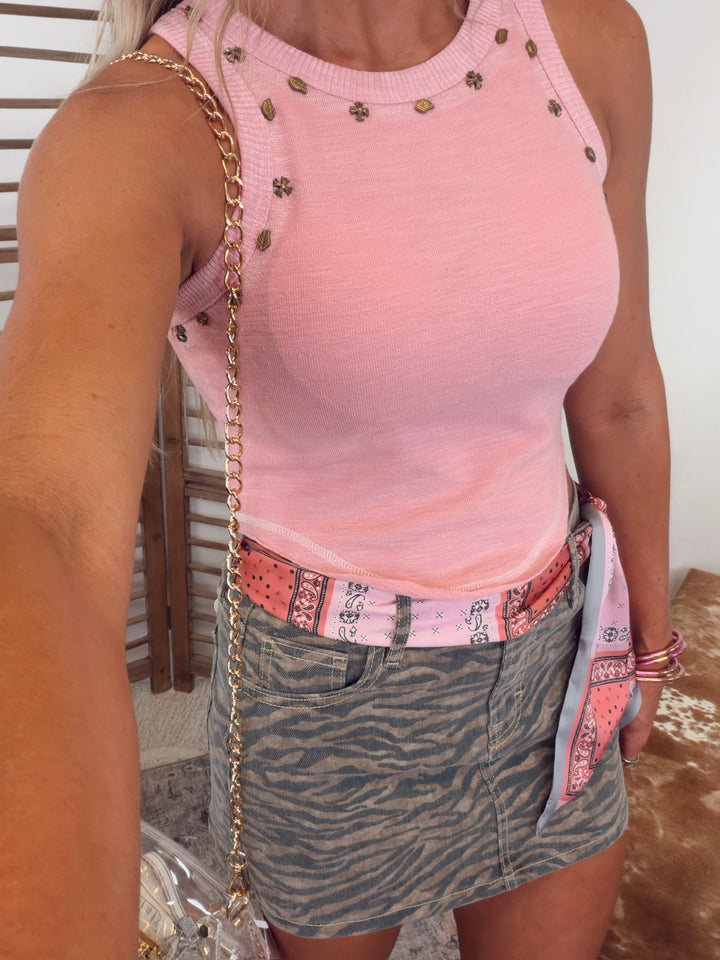 Subtle Statement Stud Tank