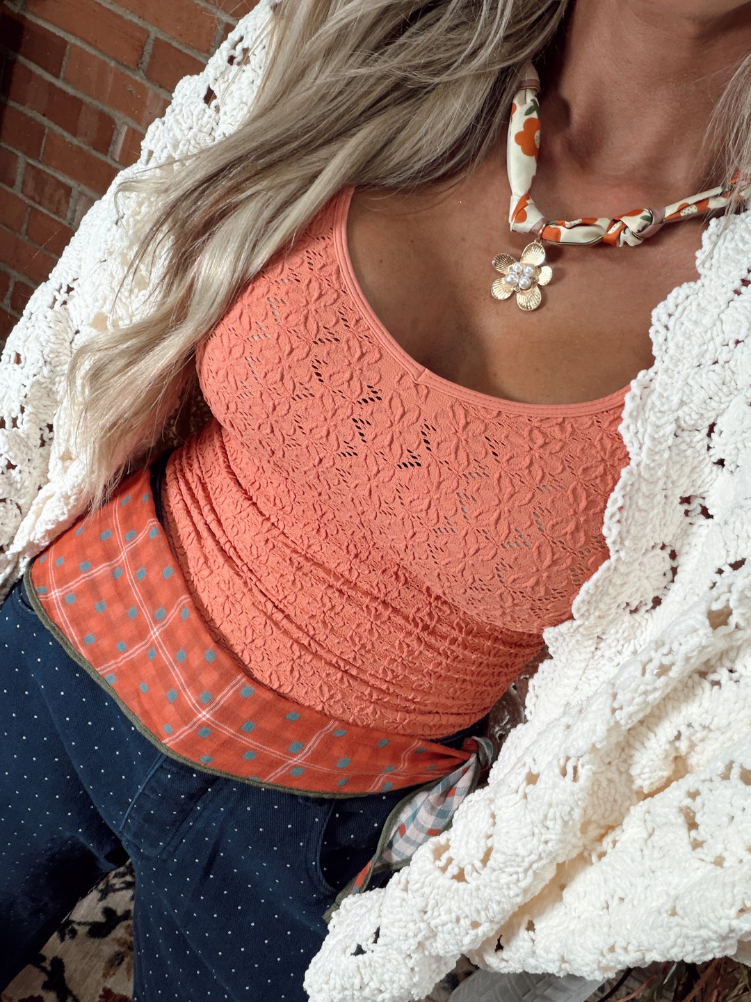 Daisy Daydream Scarf Necklace