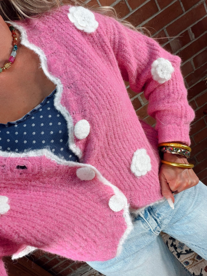 Flower Power Sweater Top