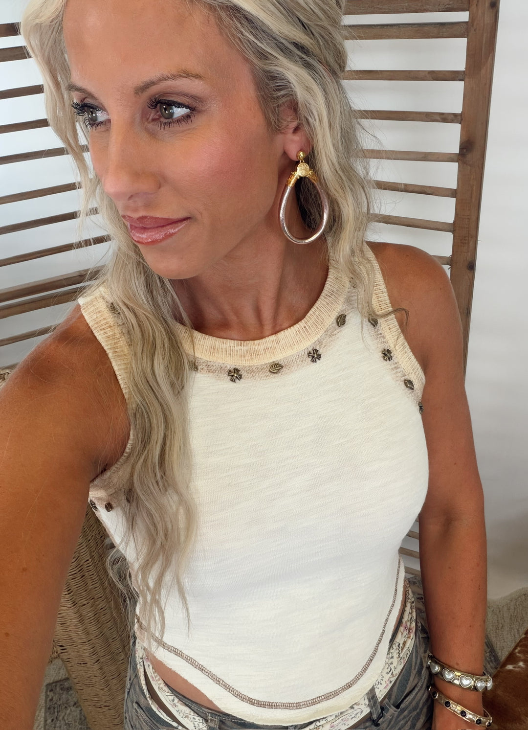 Subtle Statement Stud Tank