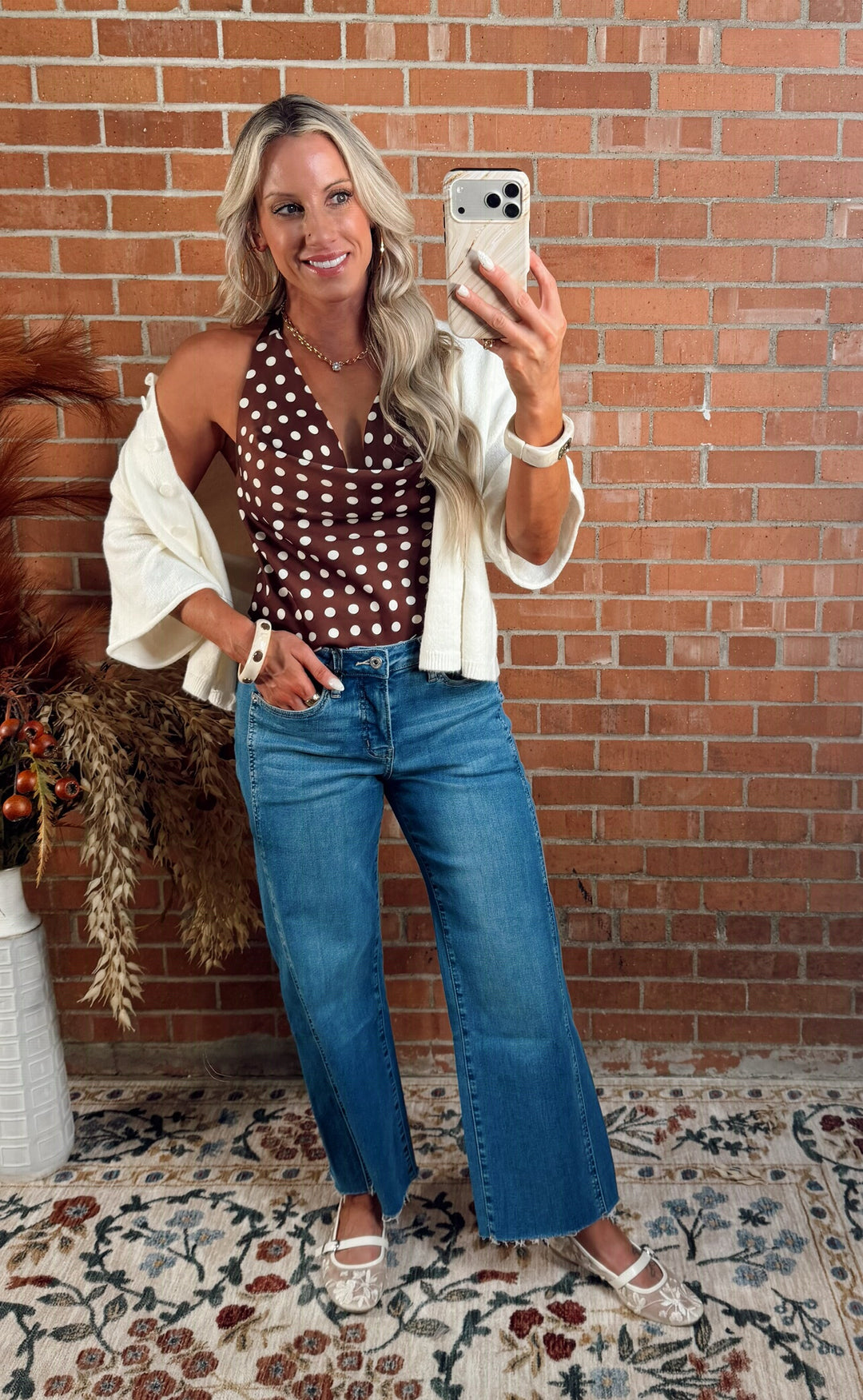 The Sweet Dot Halter Top