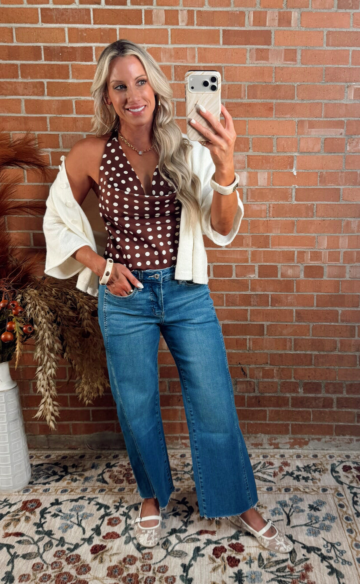 The Sweet Dot Halter Top