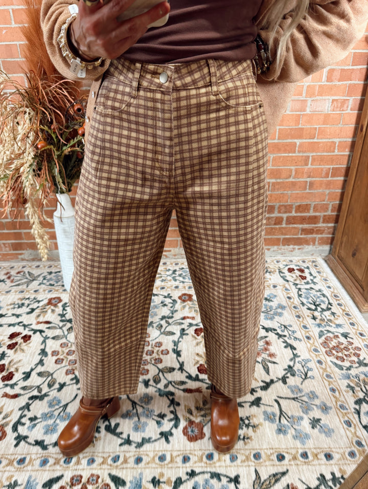 The Coffeehouse Check Pants