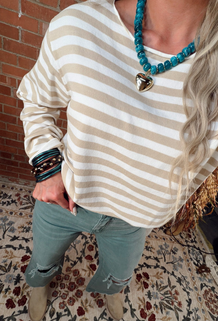 Calm & Collected Stripe Top