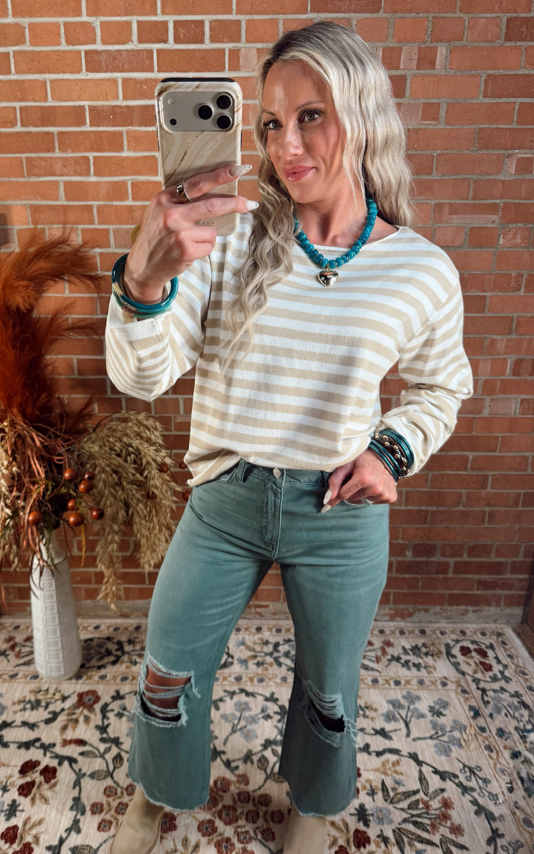 Calm & Collected Stripe Top