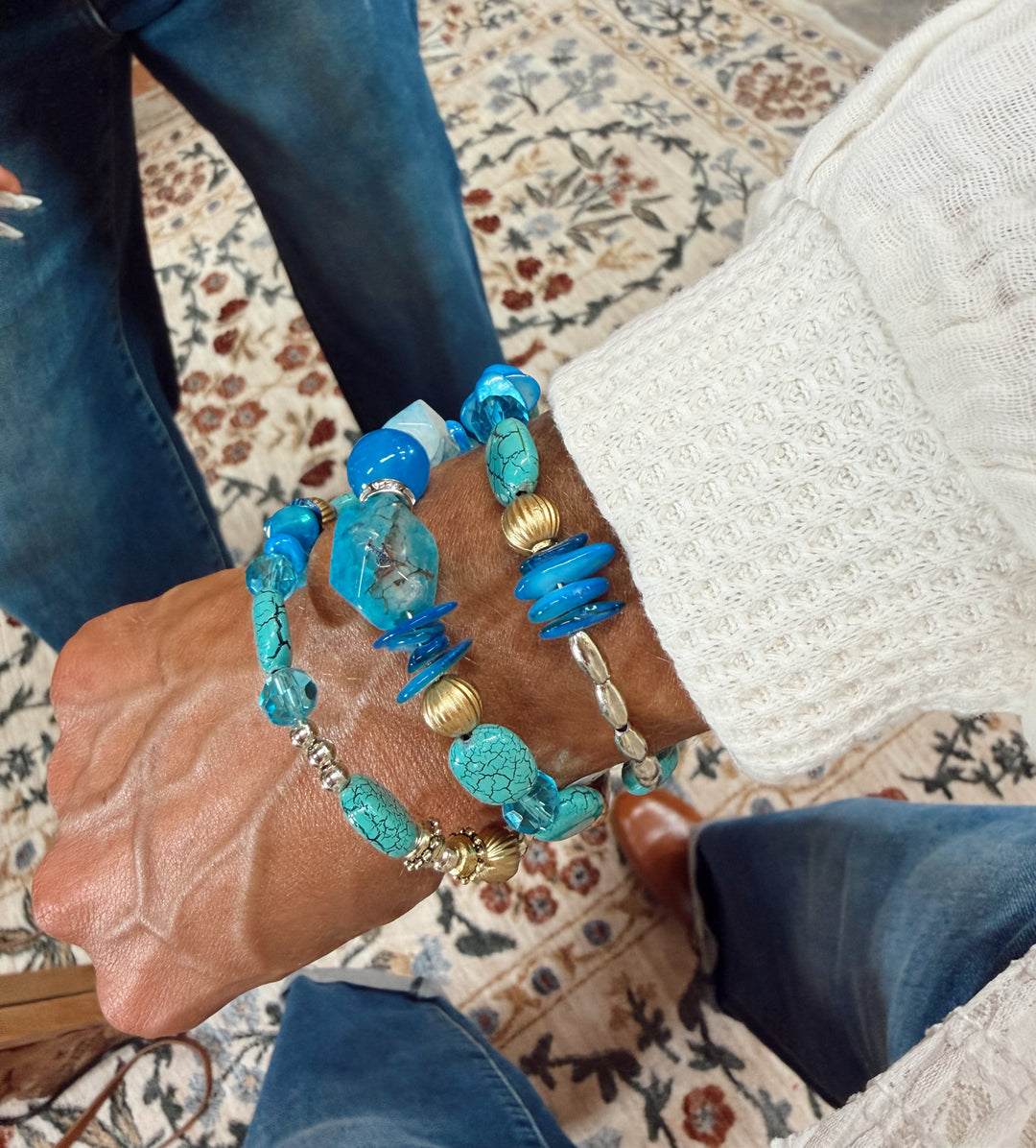 Boho Soul Wrap Bracelet - Turquoise