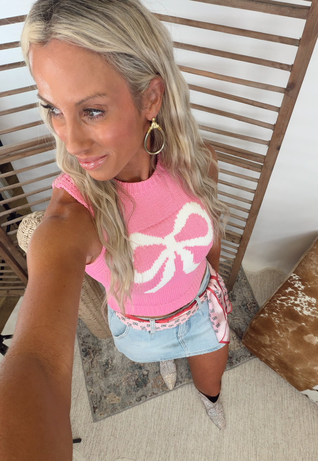 Put A Bow On It Sleeveless Top