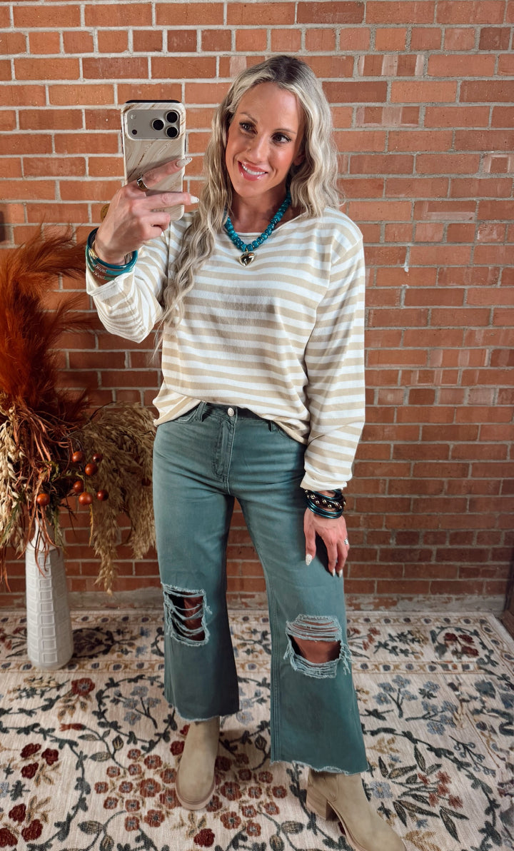 Calm & Collected Stripe Top
