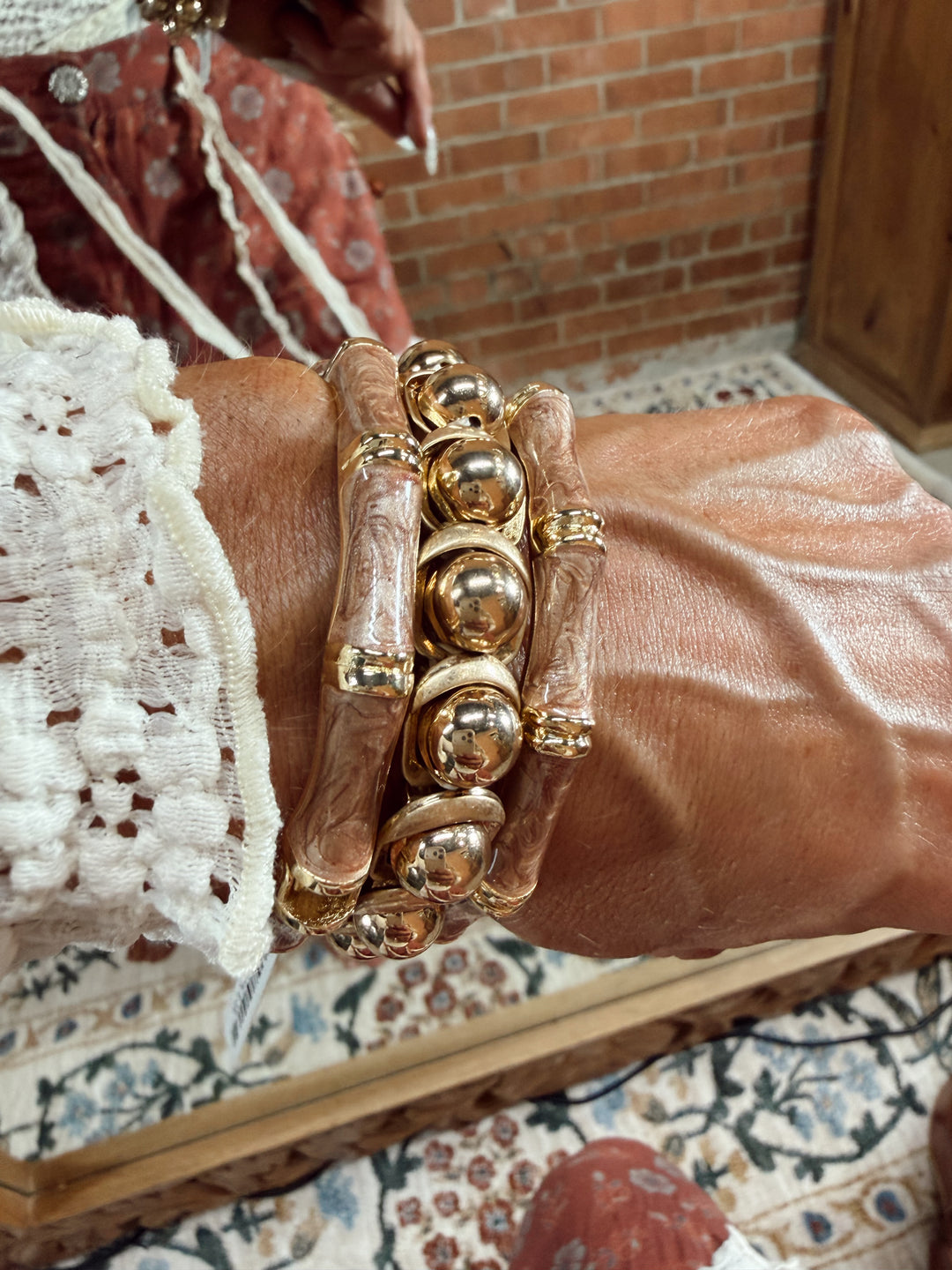 Bamboo Luxe Bangle - Terracotta
