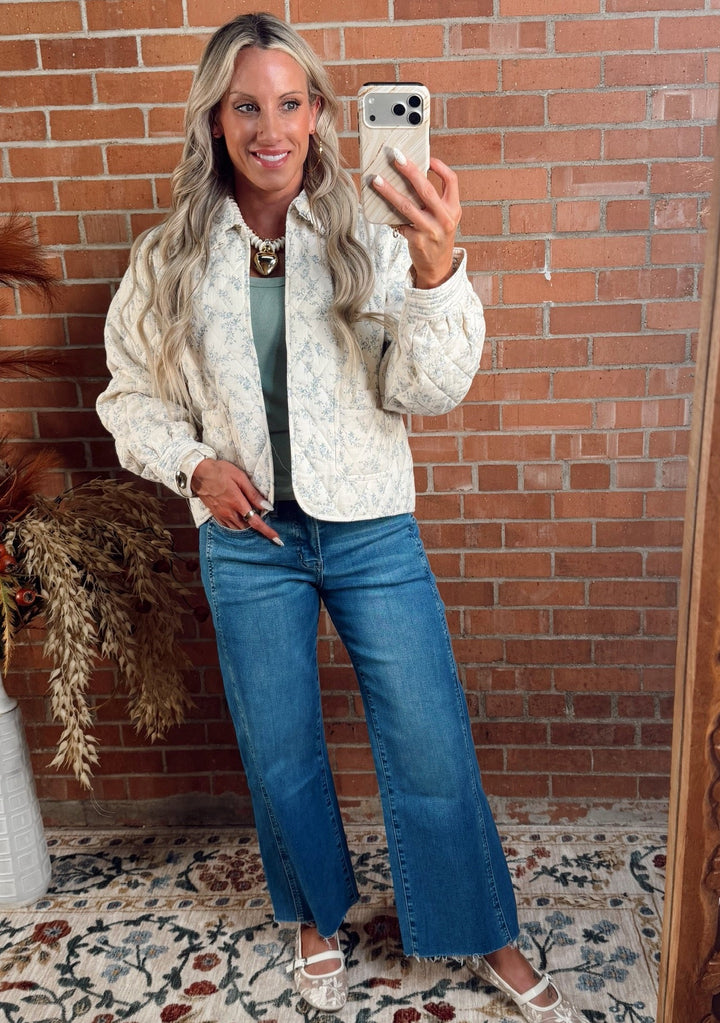 Tea Time Floral Quilted Jacket