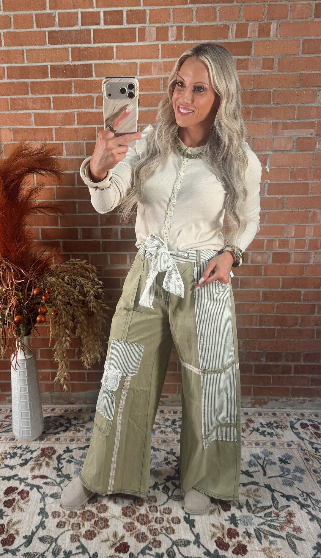 Floral Garden Button Up Top