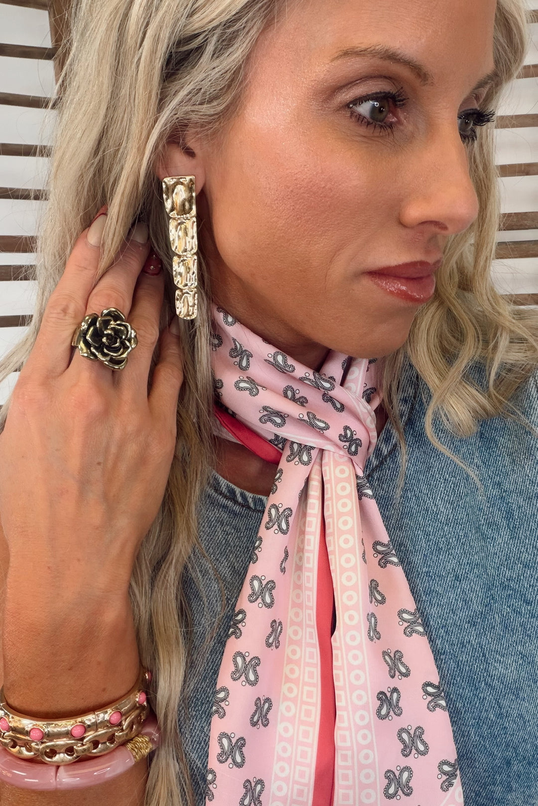 Golden Mosaic Earrings