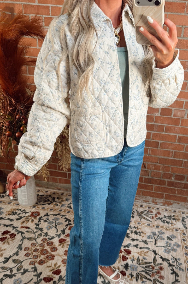 Tea Time Floral Quilted Jacket