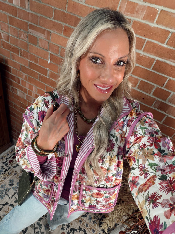Floral Fields Quilted Jacket