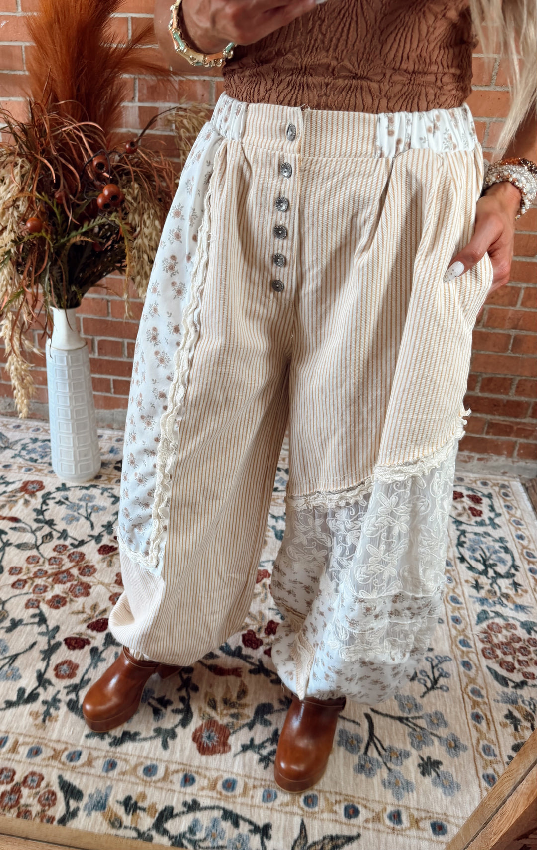 Sweet Meadow Patchwork Pants