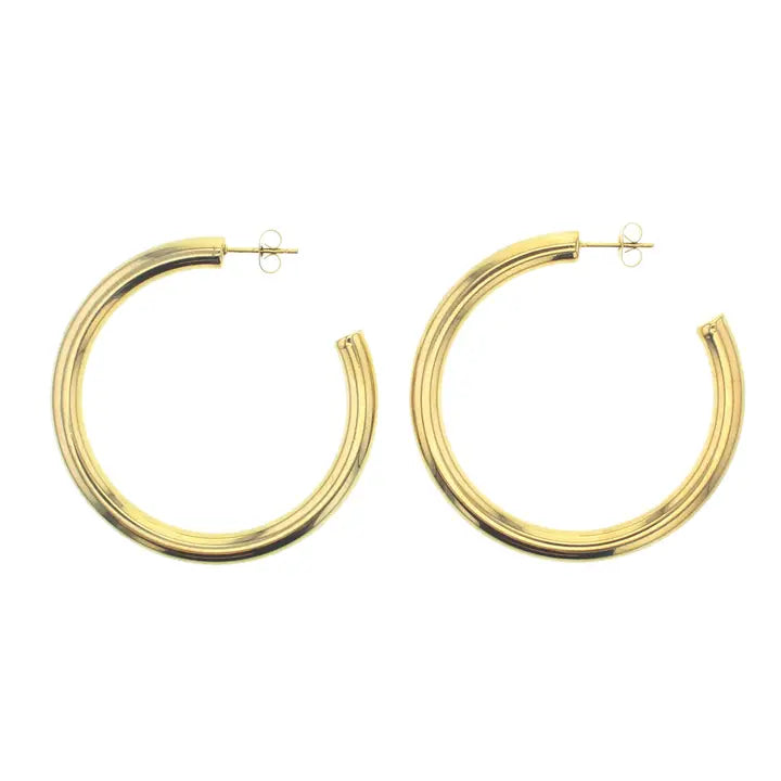 The Bold & Gold Classic Hoop Earrings