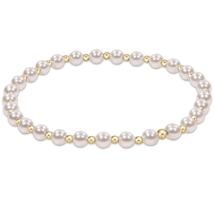E Newton grateful pearl 4mm bracelet