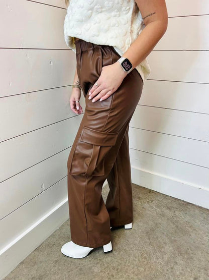 Higher Standards Faux Leather Pants