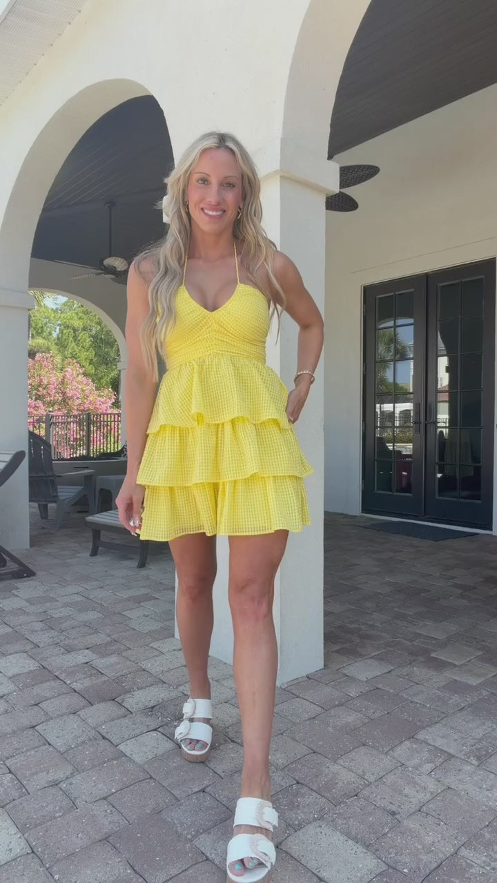 Bursting Bold Halter Dress