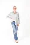 Higher Expectations Button Down Top