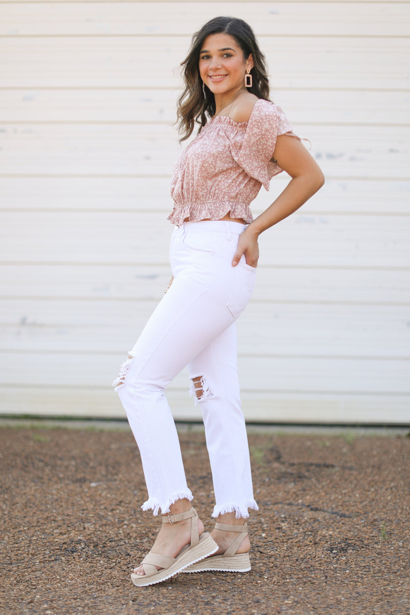 Trend Alert Straight Crop Jeans