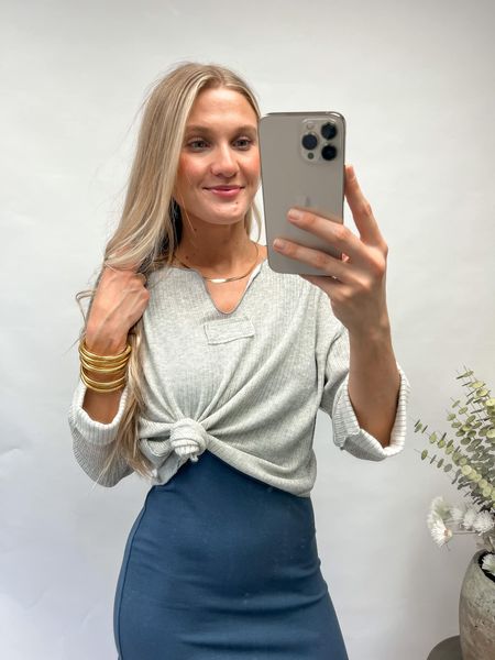 Shopping Day Ribbed Top