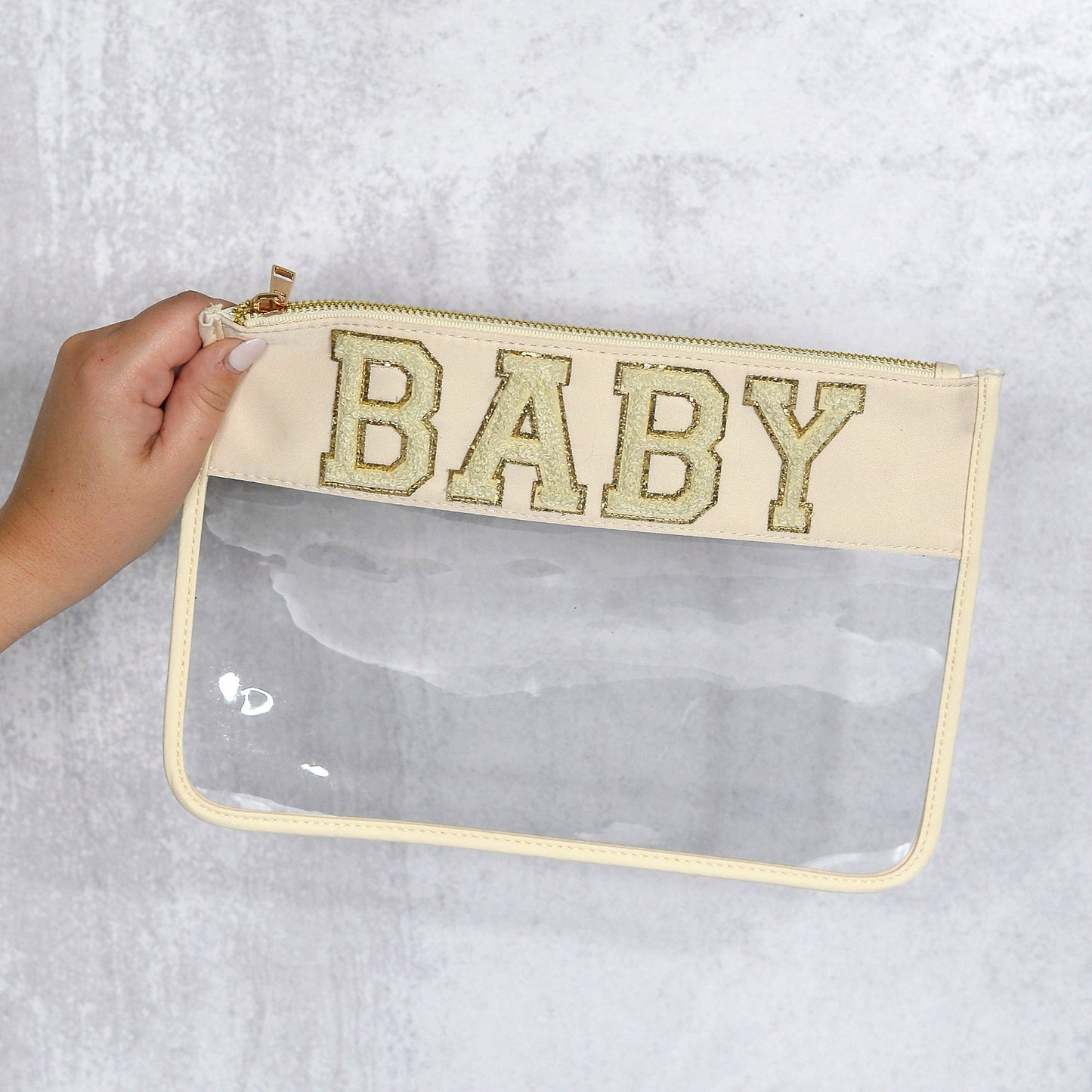 " BABY " Clear Zipper Pouch