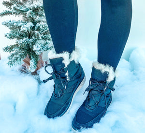 Snowball Fight Fur Boots