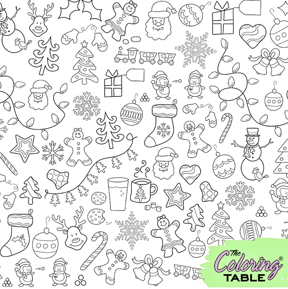 Colerable Ptable Coloring Table Colorable Tablecloth – Sister Babyz