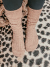 Coziest Cable Knit Socks