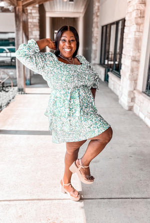 Daily Blooms Curvy Dress