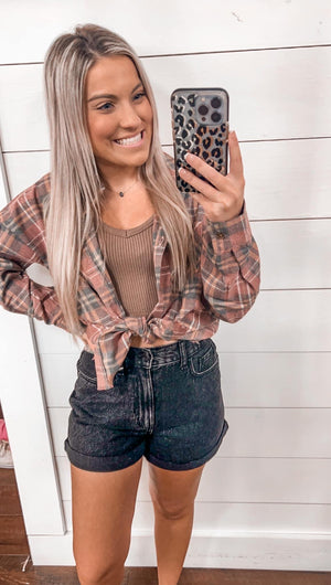 Feelings For Fall Plaid Top