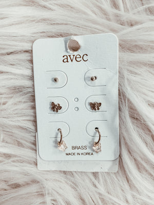 Small Business Earrings Stud Sets