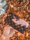 Checkered Wristlet Wallet