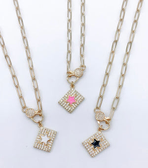 Square Clasp Necklace